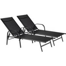 Sun Beds Harbour Housewares Sussex Adjustable Garden Sun Lounger