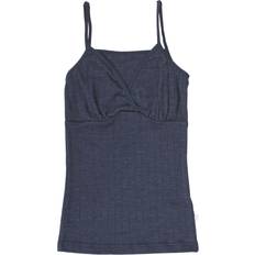 Joha Emily uld silke chemise top dame, navy