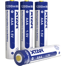 Xtar 1.5V AAA 800mAh Lithium Rechargeable Batteries 4 Pack