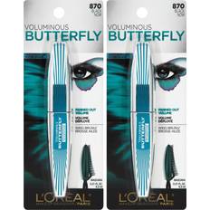 Paris L'Oreal Paris Cosmetics Voluminous Butterfly Waterproof Mascara, Black, 2 Count