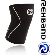 Rehband Neu crossfit knie stütze 105406 rx schwarz silber gewichtheben 7mm Schwarz Medium