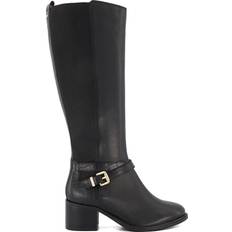 Dune London 'Tildy' Leather Knee High Boots Black