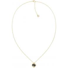 Onyxer Smykker Tommy Hilfiger Gold-Plated Onyx Orb Necklace - Guld