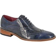 Blue - Men Oxford Goor Akron Brogues Mens Navy