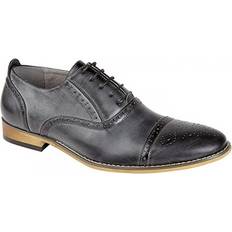 Grey Oxford Goor Macon Brogues Mens Grey