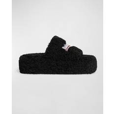 Balenciaga Chaussons et Sandales Balenciaga Sandales En Faux Shearling Furry