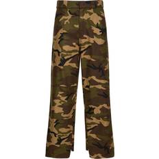 Palm Angels Herr Byxor & Shorts Palm Angels Tailored Camouflage Cotton Workpants