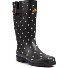 41 - Textil Gummistiefel Trespass Womens Printed Wellies Samira Black