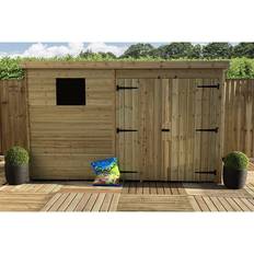 Outbuildings Dakota Fields Shawntella 10 W 8 D Solid Wood Shed (Building Area )