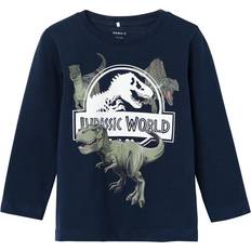 Dinosauri Abbigliamento per bambini Name It Nijal Maglietta - Zappiro/Grigio/Cachi/Bianco