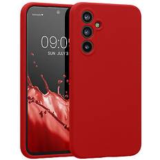 Mobile Phone Accessories Kwmobile Hülle für samsung galaxy a54 5g hülle silikon gummiert handyhülle weich soft Rot