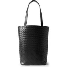 Avenue Small Intrecciato Leather Tote Men Black