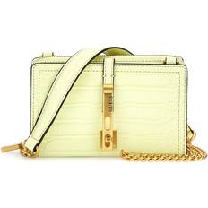 Guess Women Bags Guess James Croc-Print Crossbody Yellow T/U