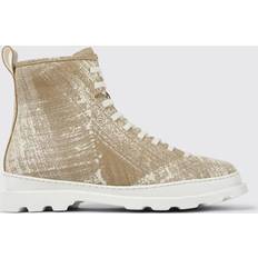 Bianco - Uomo Stivaletti in Pizzo Camper Brutus Ankle Boots - Painted Effect Leather