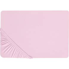 Beliani Udlagen Janbu Pastelrosa 160x200 cm Lagen Pink (200x200cm)