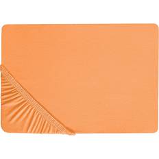 Beliani Baumwolle Bettlaken Orange (200x)