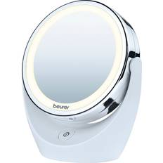 Makeup Spegel med Ljus Sr-bs788 Hvid L: 17,5 cm. B: 19 H: 10 cm Makeupspegel