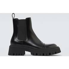 Balenciaga Stiefel & Boots Balenciaga Ankle Boots Tractor aus Leder Schwarz