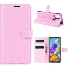 Samsung Classic Galaxy A21s flip Fodral Rosa