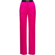 Seide Hosen Tom Ford Pyjamahose Aus Seidensatin Fuchsie