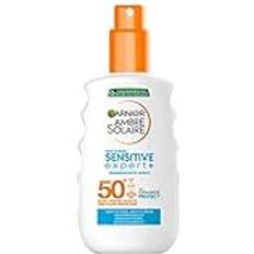 Garnier Sonnenschutz-Spray LSF 50+, Wasserfestes rückstandsloses Spray Ambre Solaire Sensitive