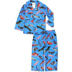 Pajamases Hot Wheels Hot Wheels Racecar Toddler and Boys Flannel Coat Style Pajama Set K228945HW