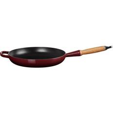 Le Creuset Stegepander Le Creuset Signature Stegepande Med Træhåndtag Ø 28 cm 28cm