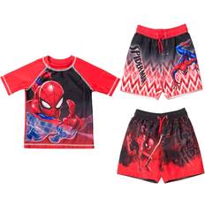 Marvel Swimsuits Children's Clothing Marvel Marvel Spider-Man Toddler Boys Rash Guard and Swim Trunks Outfit Set Multicolor 2T