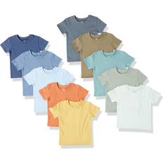 9-12M T-shirts Honest Baby 10pk Short Sleeve T-Shirt Blue 3-6M