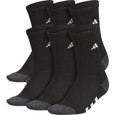 Adidas Black Underwear Adidas Boy's Athletic Cushioned Crew Socks 6-pack - Black/Onix Grey/White