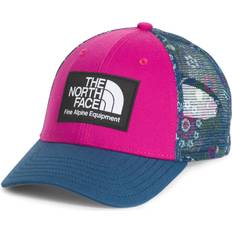 The North Face Caps Children's Clothing The North Face THE NORTH FACE Kids' Mudder Trucker Hat, Fuschia Pink/Thyme TNF Forest Floral Print, One