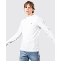 Clothing Tommy Hilfiger Logo Long Sleeve Slim Fit T-Shirt WHITE