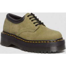 Green Derby Dr. Martens 8053 Tumbled Nubuck Leather Platform Casual Shoes Green