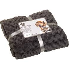 Nobby fleece plaid "super soft"grau m 100 decke hundedecke hund dog