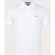 C.P. Company Ribbet Polo Skjorte - Hvid