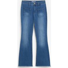 Bonprix Utsvängda stretchjeans med hög midja