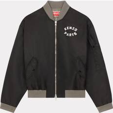 Kenzo Mens Black Lucky Tiger Brand-embroidered Shell Jacket