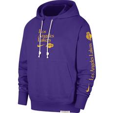 Jackets & Sweaters on sale Nike NBA Dri-FIT Los Angeles Lakers Standard Issue Courtside Pullover Hoodie Hombres Hoodie Morado FD8594-504 Tamaño: