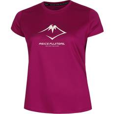 Asics Fujitrail Logo Short Sleeve T-shirt Pink Woman