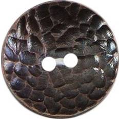 Mässing Knappar Milward Milward Buttons Size 20mm, 2 Hole, Dappled Effect, Brass, Pack of 3