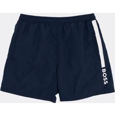 Oranje - Sportkledingstuk Badkleding Boss Orange Dolphin Zwemshorts Met Logoprint - Donkerblauw