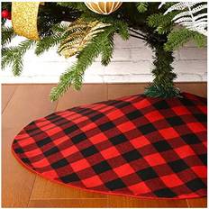 Black Christmas Tree Skirts Sattiyrch Buffalo Plaid Christmas Tree Skirt in,Red Christmas Tree Skirt