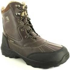 Karrimor Mens Walking Boots Snow Casual Lace Up brown Black Leather