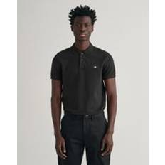 Gant Men Slim Fit Shield Piqué Polo Shirt Black