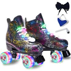 Inlines & Roller Skates Scnut Classic High Top Double Row Roller Skates