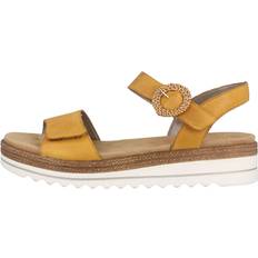 Remonte Slippers & Sandals Remonte 6.5 Adults' D0Q52-68 Yellow Women's Rip Tape Platform Sandals