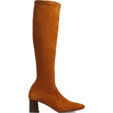 L.K. Bennett Womens Davina Knee Boots, Nutmeg Brown