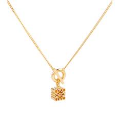 Loewe Anagram 24kt gold-plated sterling silver necklace (One size)