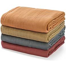 Momcozy Muslin Soft Silky Baby Swaddle Blankets 4-Pack