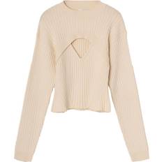 Uld Bluser Résumé VivianRS Strikbluse, Creme